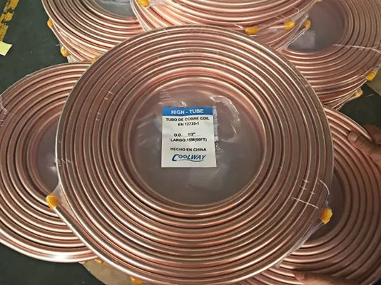 Cấp vết thương H65 Ống đồng 22mm Cuộn dây đồng nguyên chất cho bánh kếp