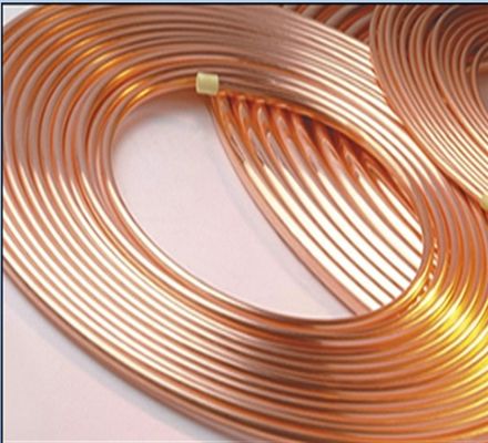 99,99% C10200 3 / 16in Đồng Ac cuộn ống đồng rỗng cho bánh kếp