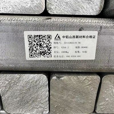 Phôi nhôm sản xuất tại Trung Quốc -99,9% Phôi nhôm A356.2 Phôi nhôm