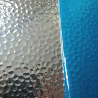 Kính phản xạ tấm nhôm stucco búa đá đá đúc 200mm